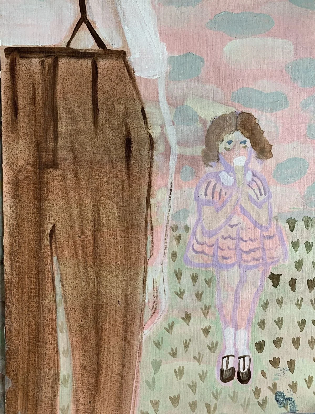 Ice cream Sunday ( 2026) Oil on paper 