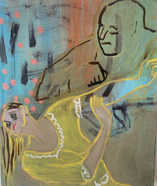 The Leer . After AG ( 2023) Oil on board, 20x30cm