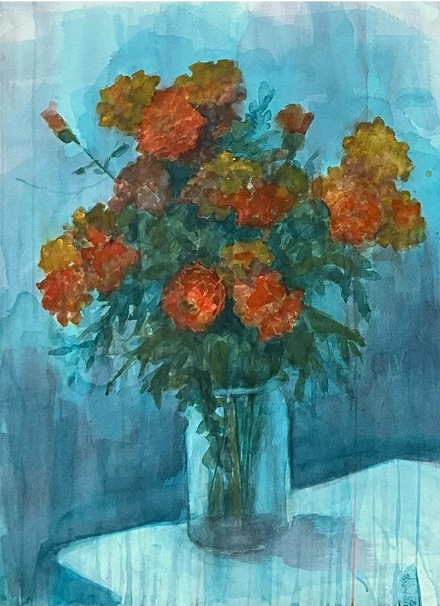 "Mums" Original Watercolor 