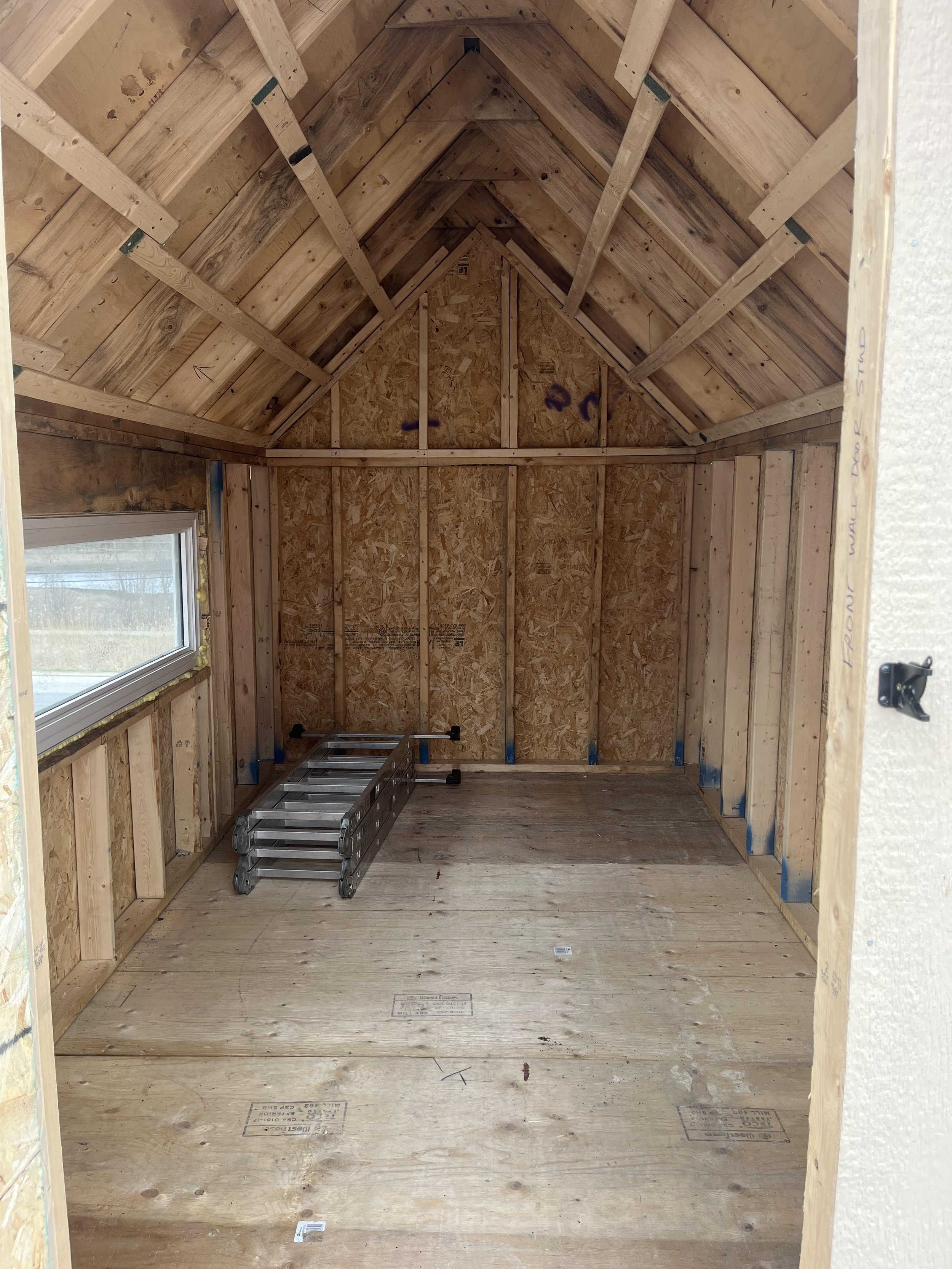 interior view of shed
