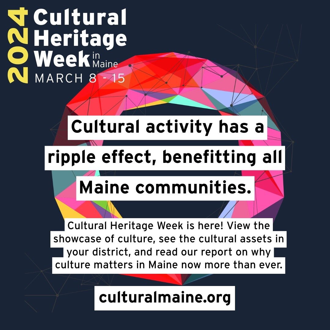 Cultural Heritage Week is here! According to the US Census Bureau, two out of three Mainers participated in a cultural activity in 2022. Culture is a huge part of our lives in Maine and Bay Chamber is committed to enriching our community with music a