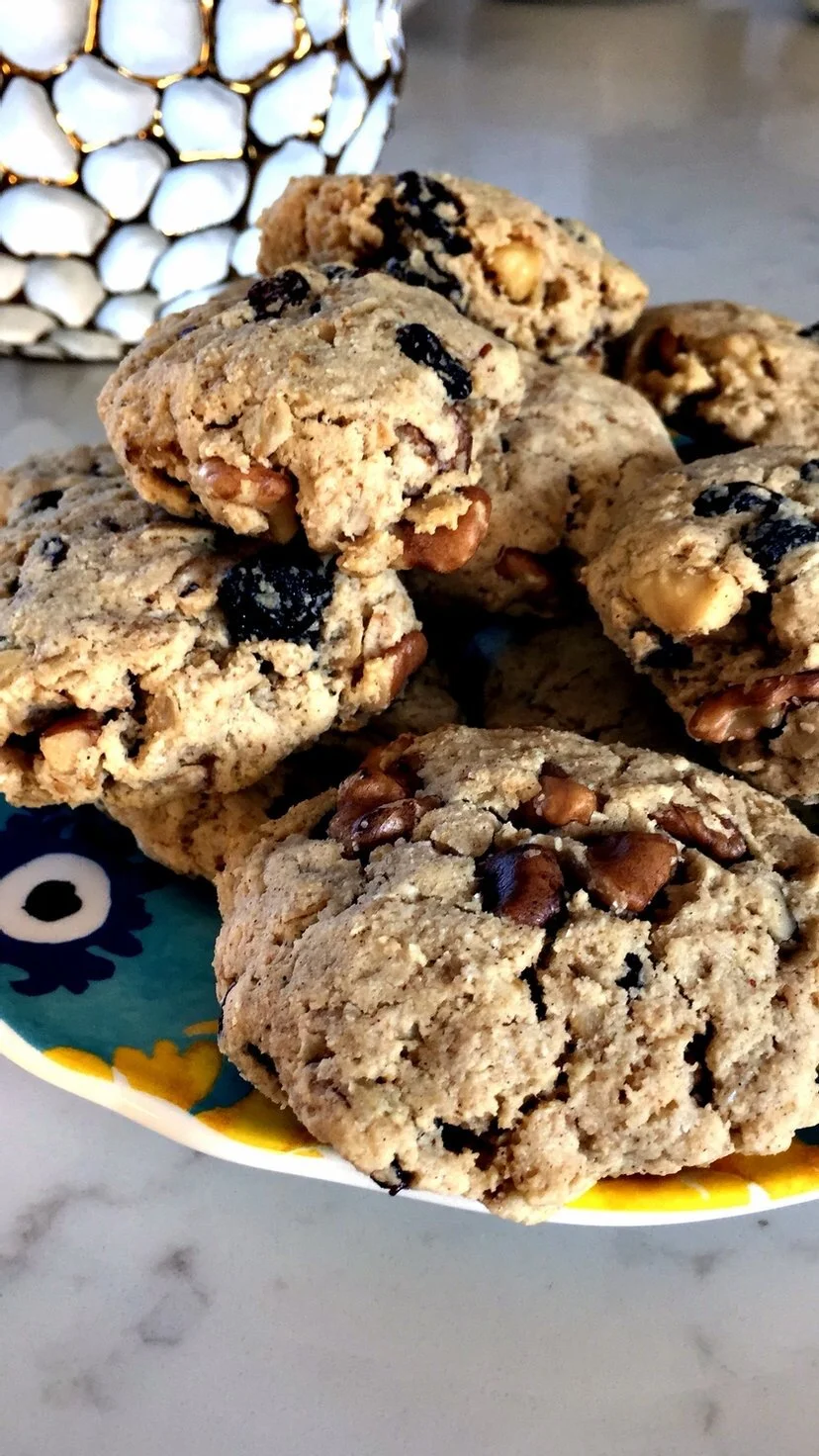 Gluten Free Oatmeal Walnut Spice Cookies