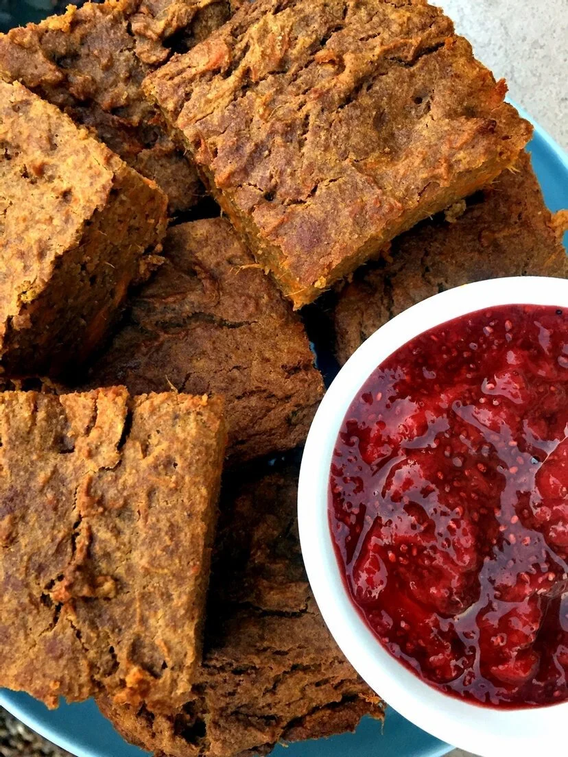 Sweet Potato Paleo Quick Bread + Chia Jam