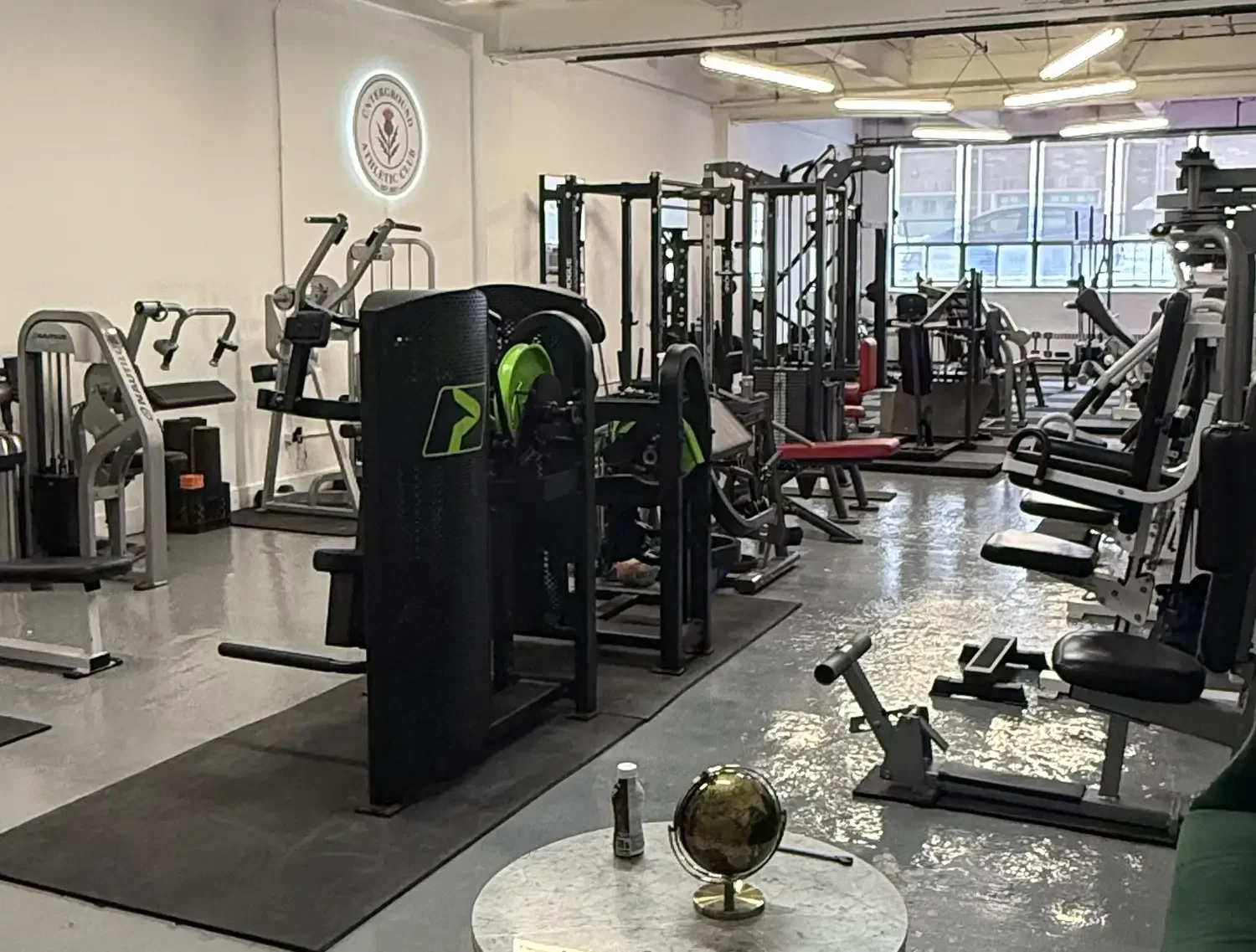 Gym with modern equipment