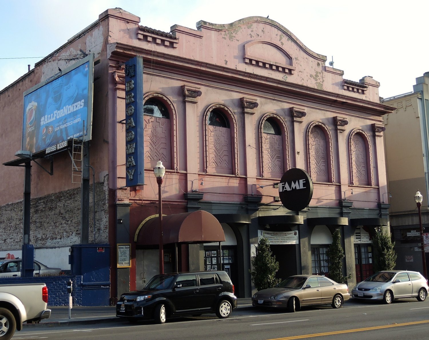 The Mabuhay today, now called FAME, and the On Broadway