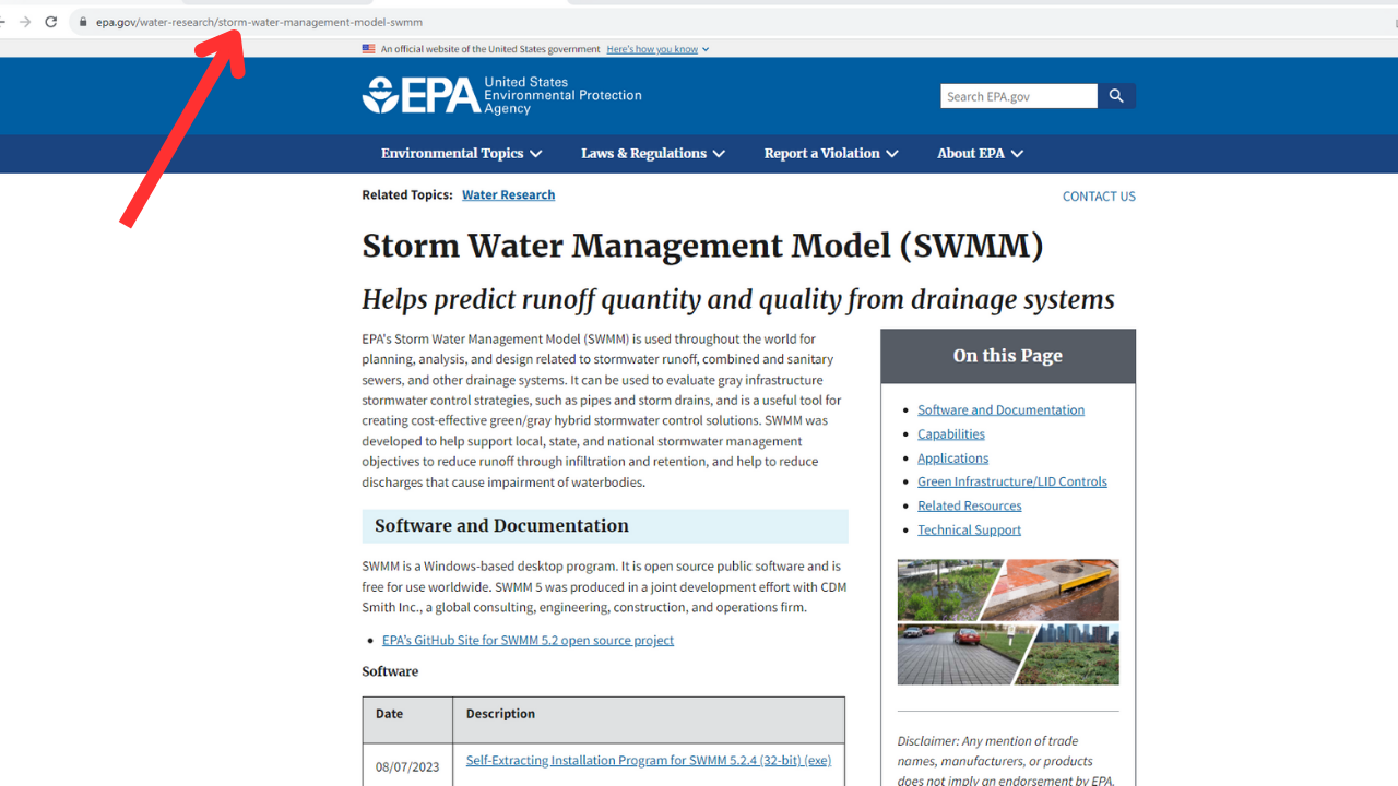 Download and Install EPA SWMM — Clear Creek Solutions