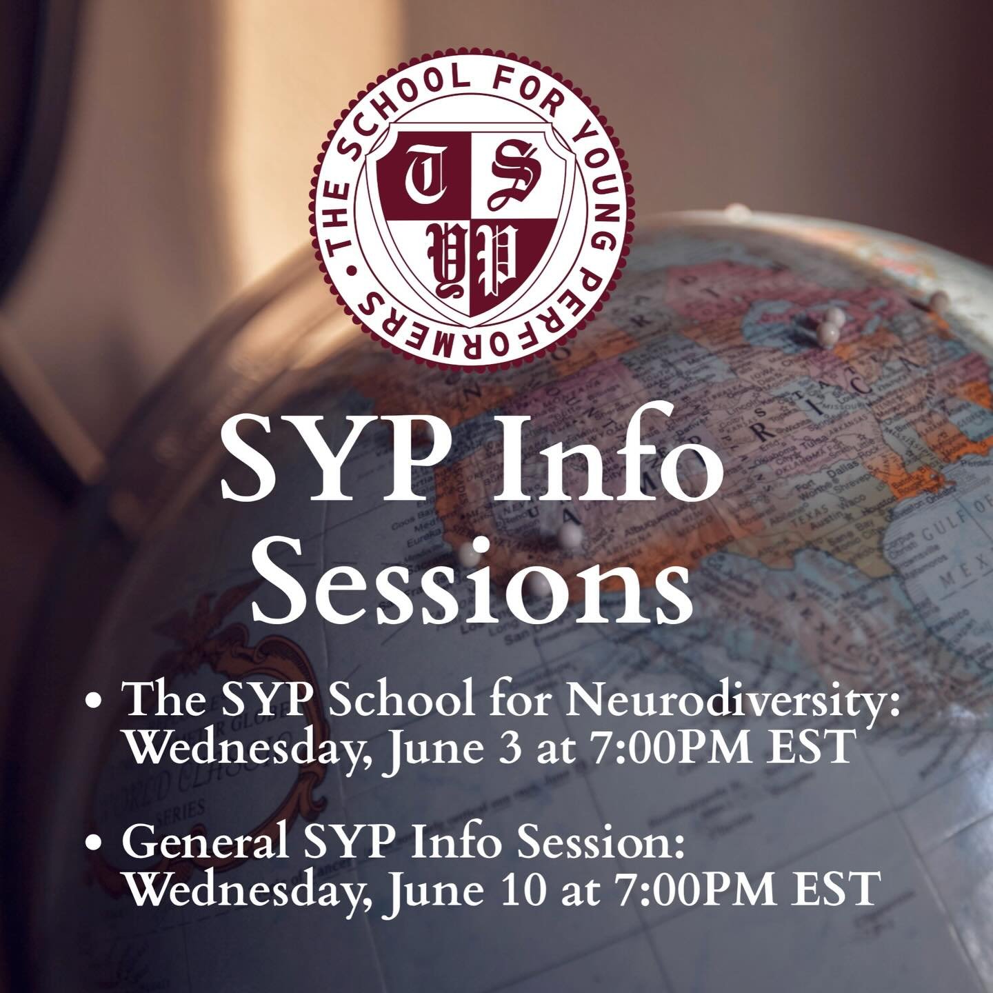 SYP is hosting 2 virtual open houses this June! One for the SYP School for Neurodiversity and one general SYP info session. RSVP TODAY!
https://www.jotform.com/form/261337202784052