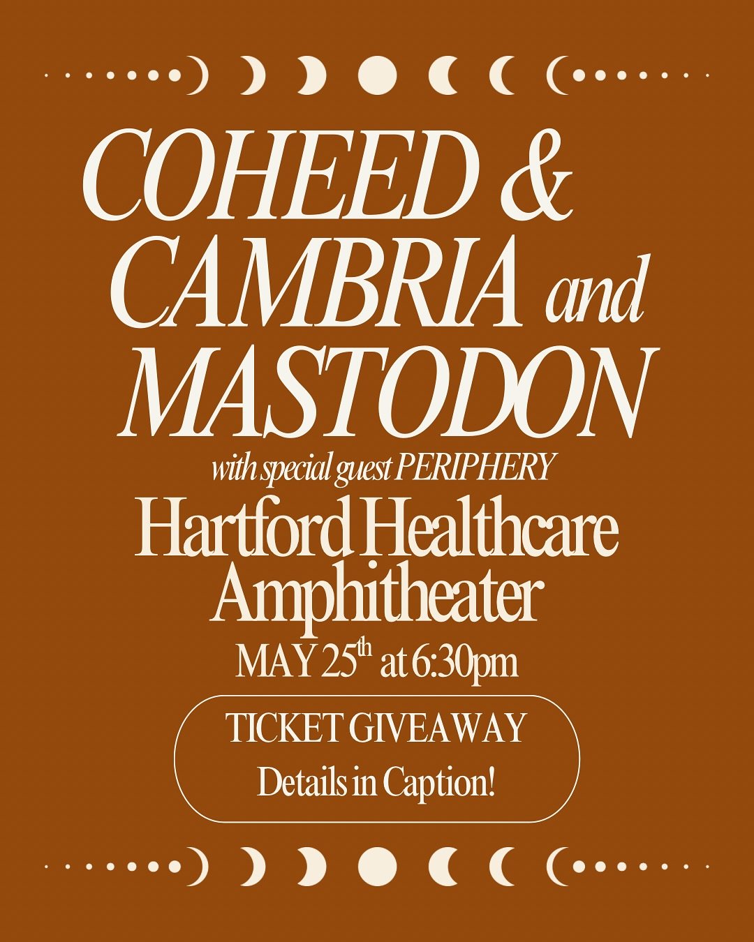 ✨TICKET GIVEAWAY✨
We&rsquo;re rockin out with Live Nation @livenationct to offer 2 free tickets for you and one of your friends to go see The Infinite Arc Tour at Hartford Healthcare Arena @hartfordhealthcareamp 🤘

TO ENTER:
✔️Follow Us
👍 Like this