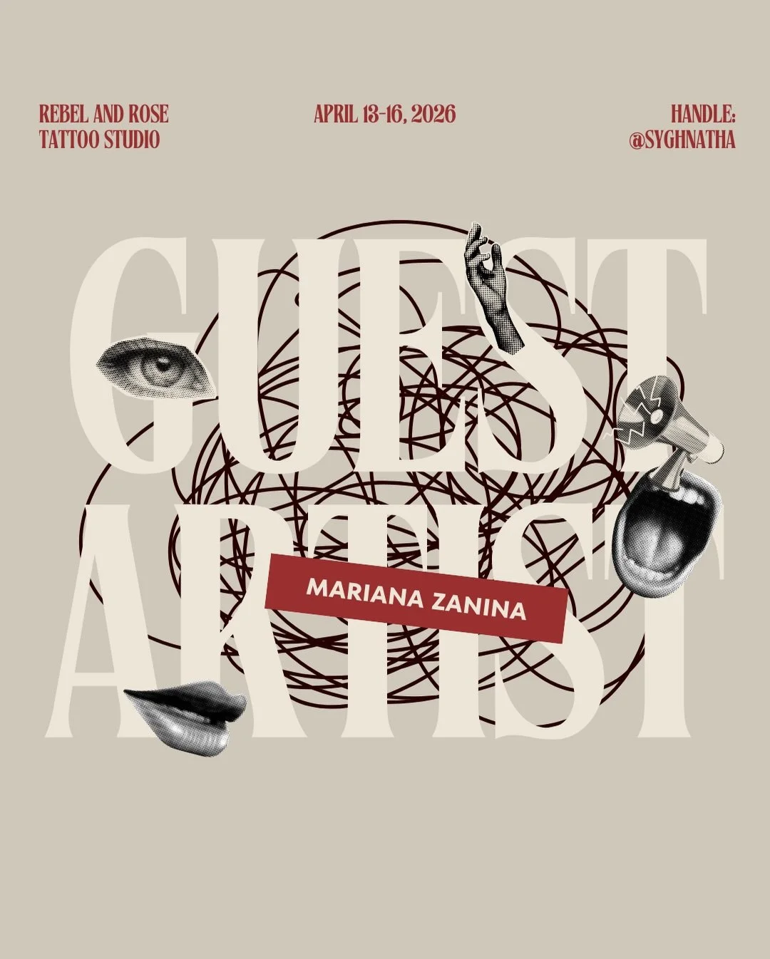 Guest Artist Alert 🚨

We&rsquo;re excited to welcome @syghnatha to Rebel &amp; Rose from April 13 &mdash; April 16 ✨

If you&rsquo;ve been thinking about getting a new piece, this is your sign! Her books are open for this limited visit &mdash; DM he