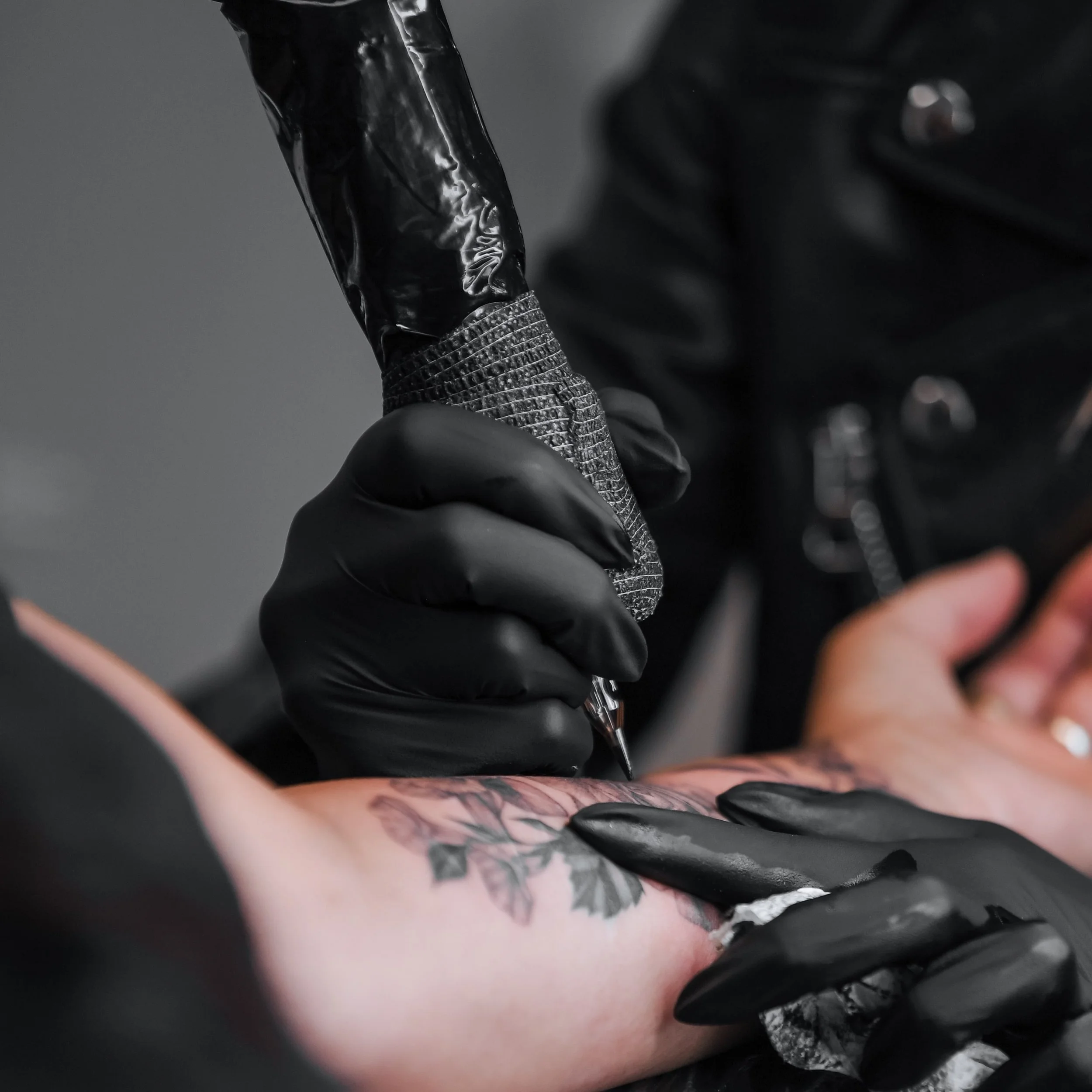 Tattoo in progress