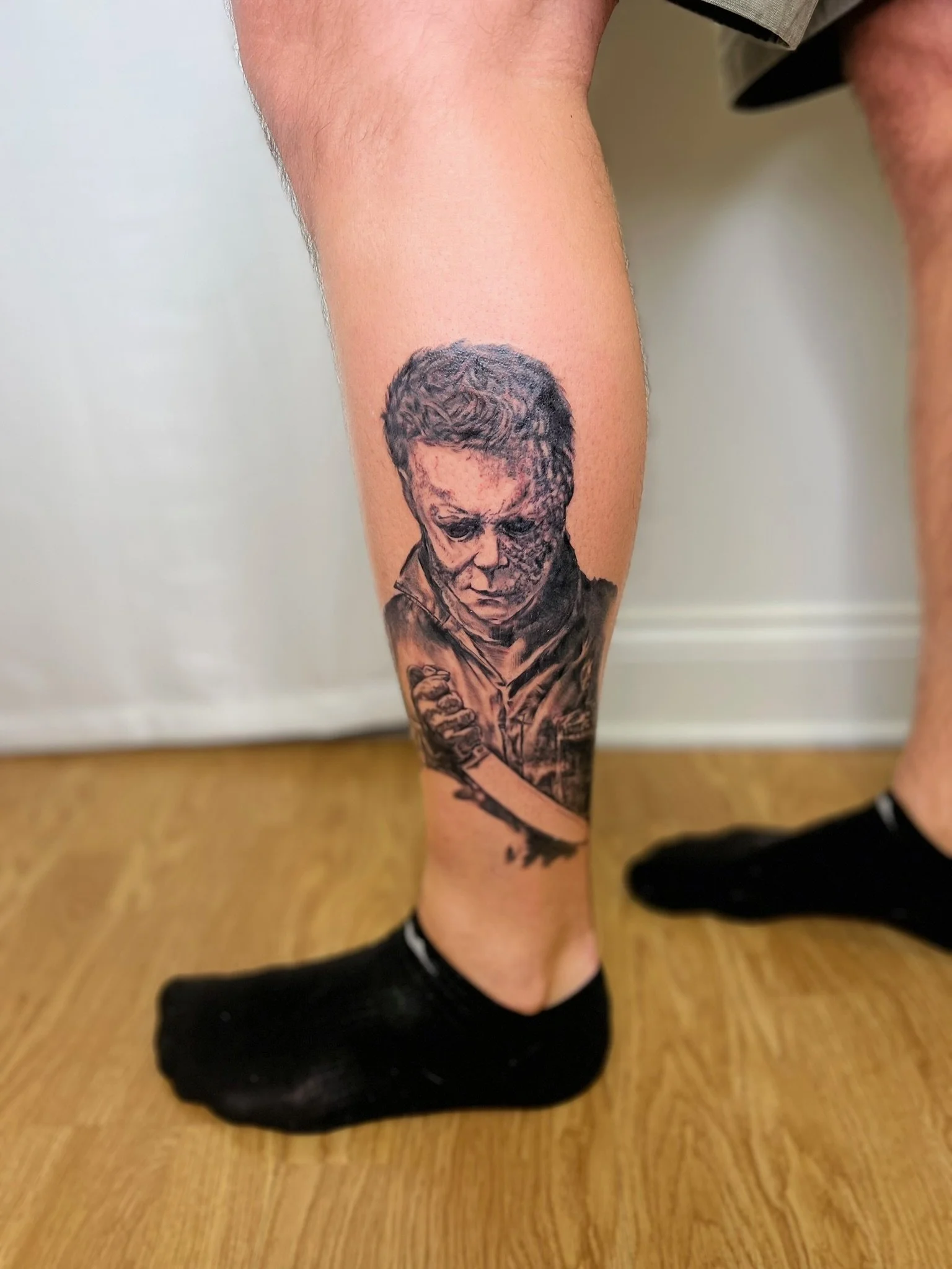 A "Michael Myers" inspired tattoo