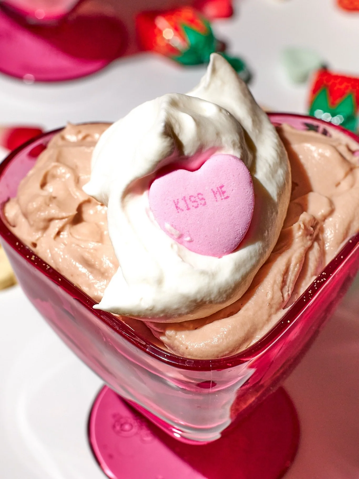 The easiest chocolate mousse is up on the blog and it&rsquo;s the perfect Valentine&rsquo;s Day dessert for you and a friend (or maybe your crush too) ;) #valentinesdesserts