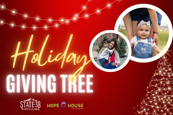 State 38 Distilling’s Holiday Giving Tree for Hope House Colorado