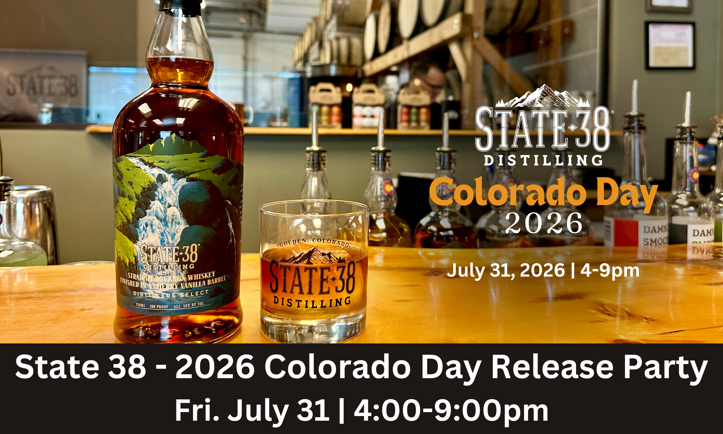 State 38 Distilling - Colorado Day Whiskey Release