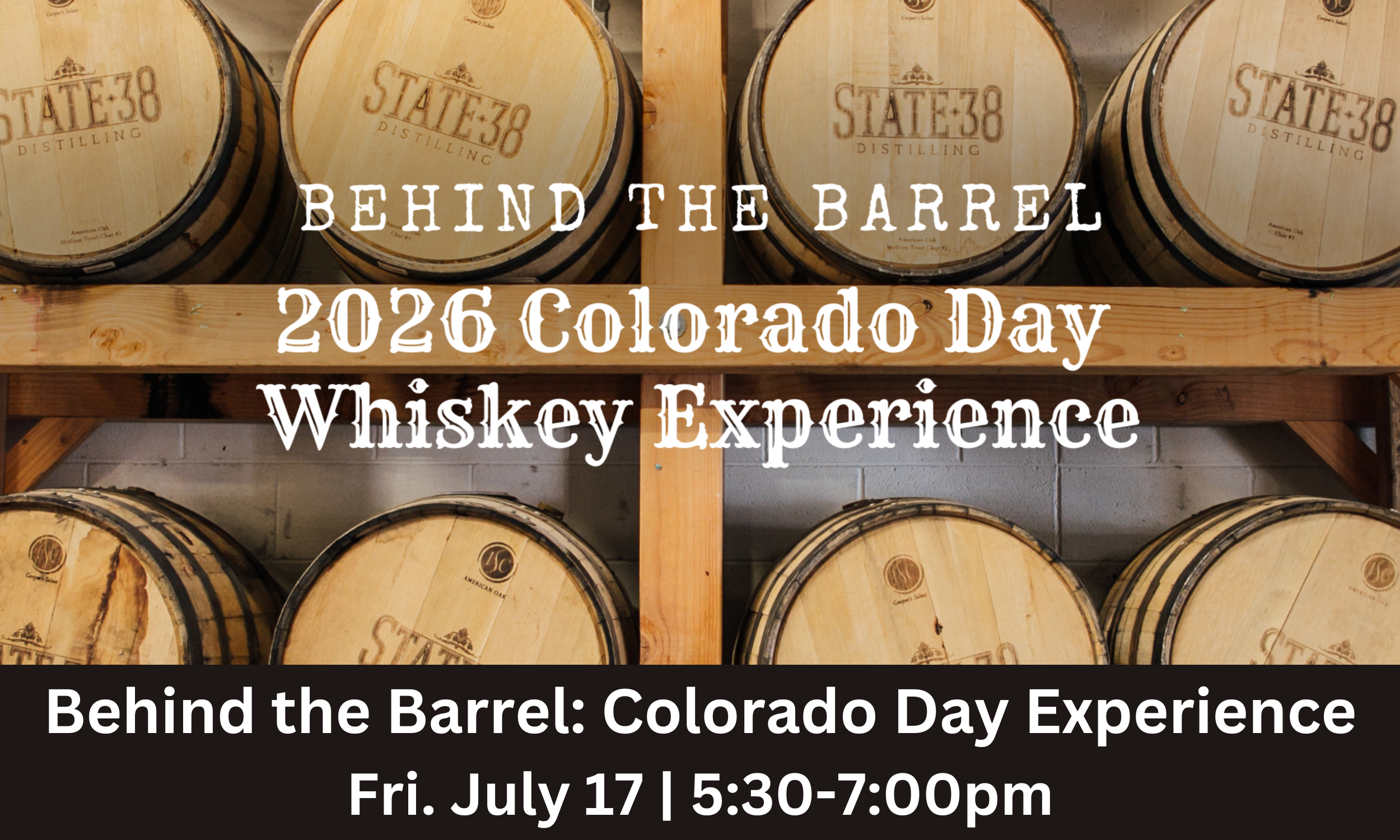 2026 Colorado Day Whiskey Experience