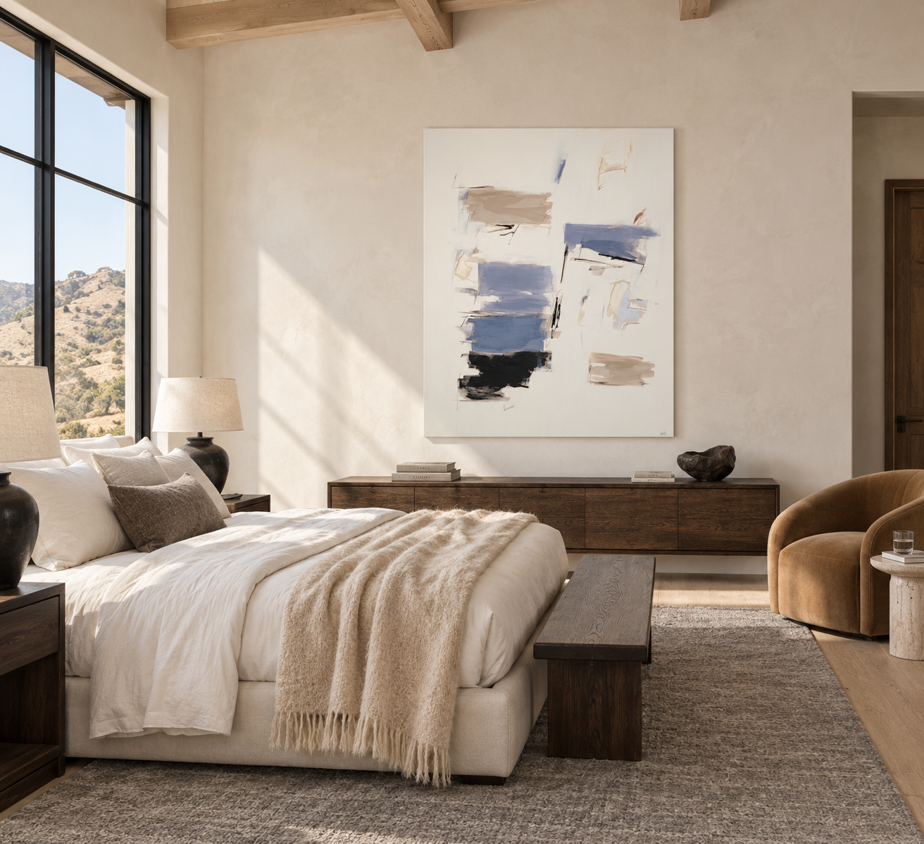 California Bedroom with La Mémoire des Marées.png