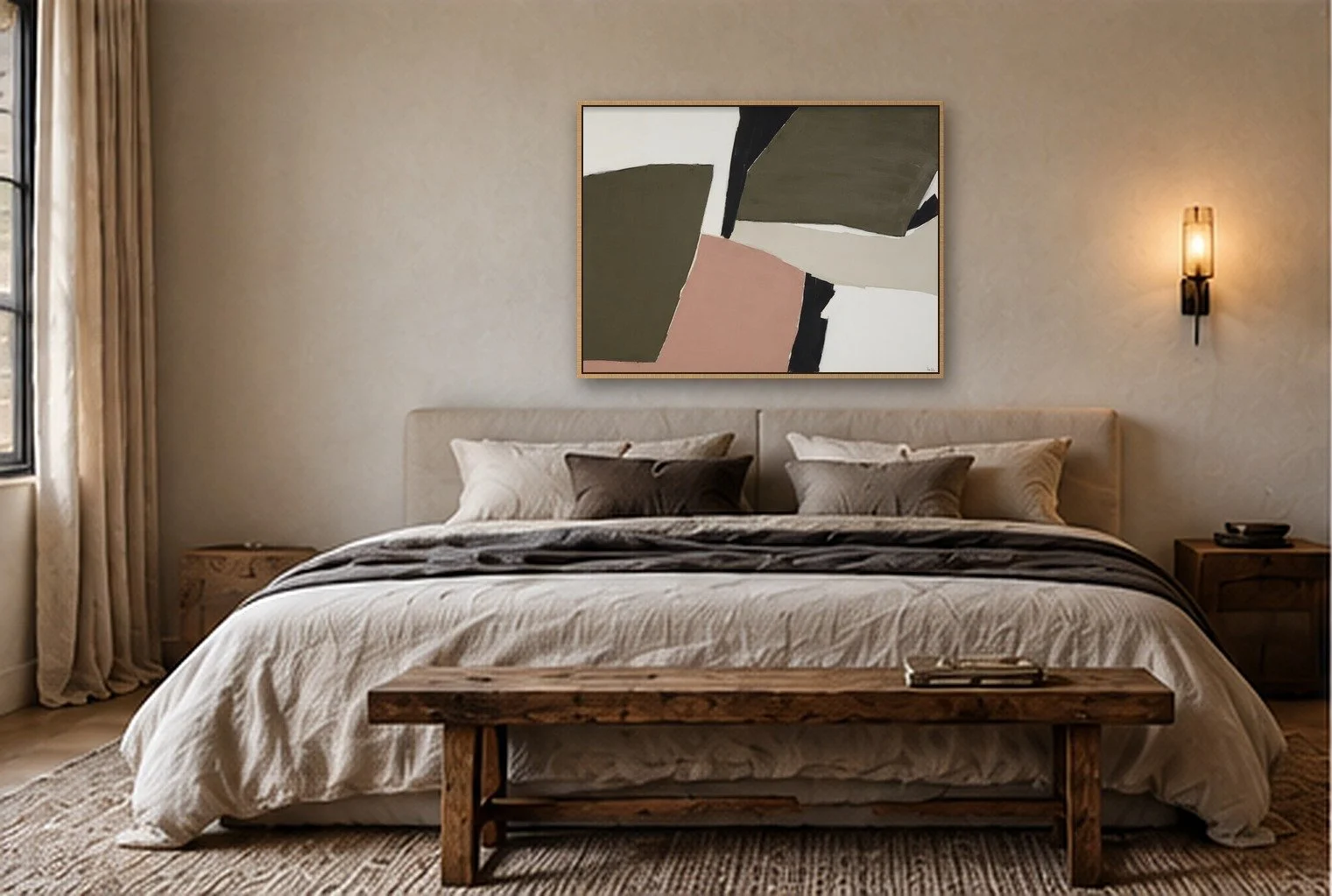 hazel-giclee-white-oak-frame-room