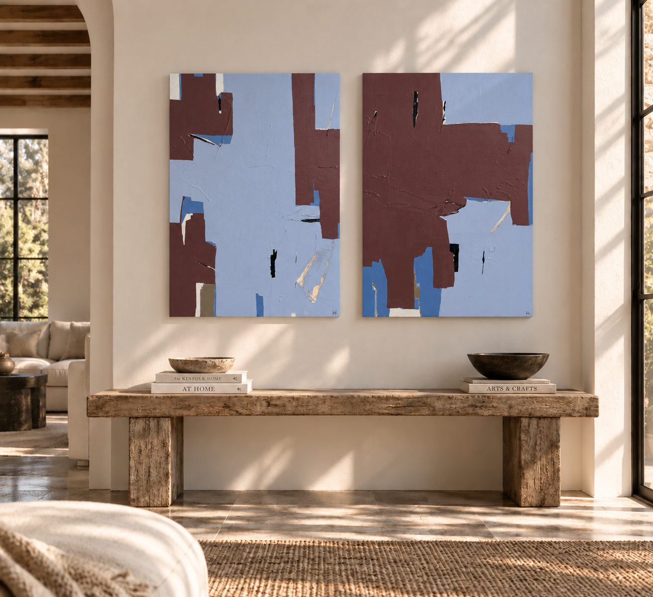 L’Heure Bleue I & II in hallway.png
