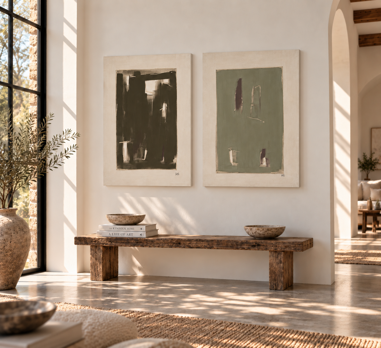 Après la Pluie Diptych Study I & II