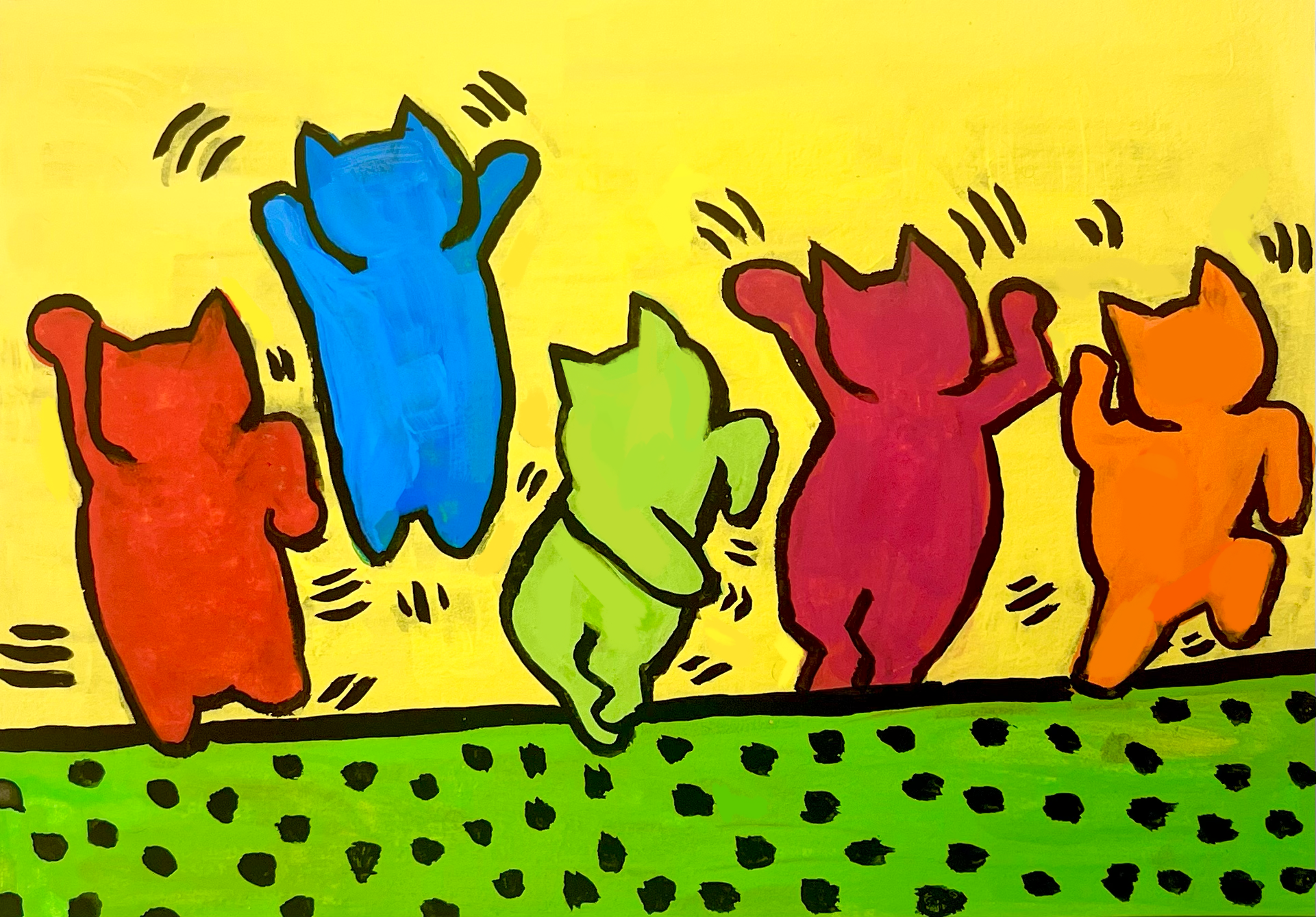 untitled (dance cats) [print]