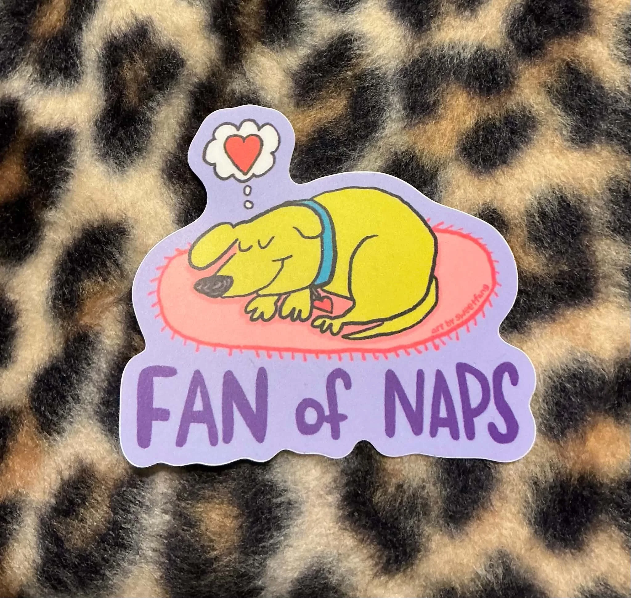"Fan of Naps" sticker
