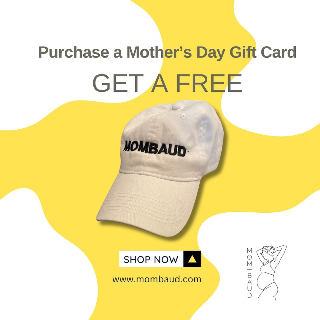 Thinking about the moms and moms-to-be in your life? The gift of wellness always goes a long long way. Any Gift Card purchase over $100 will automatically get a free MOMBAUD hat in white or black! Head to the website to secure before Sunday! 💛 

#mo