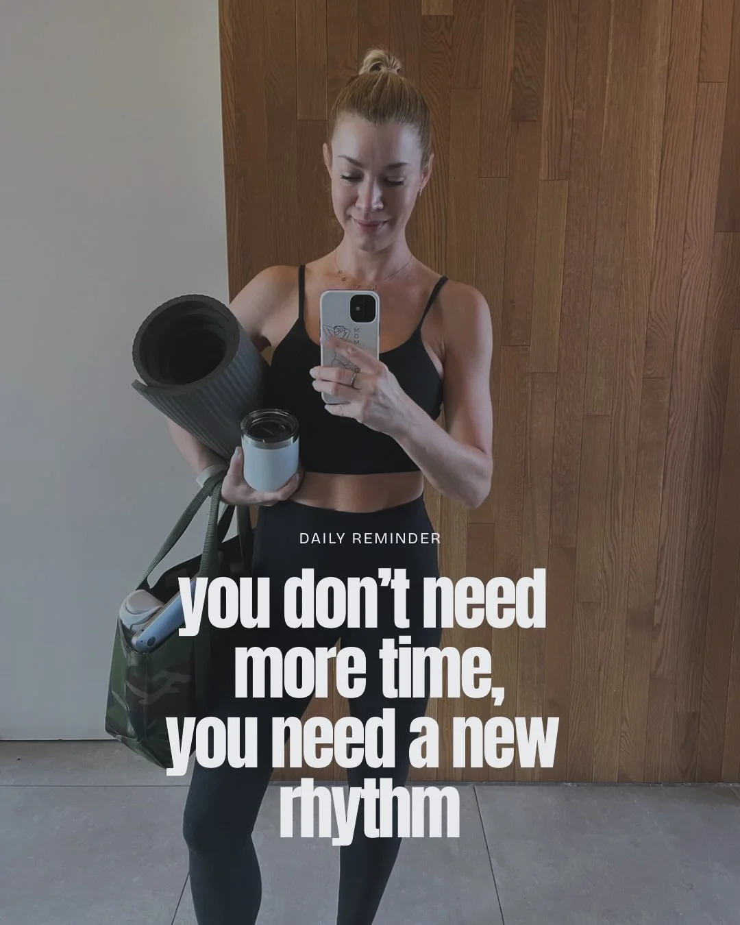 You don&rsquo;t need more time, you need a new rhythm! 

As a parent, I believe in making it work and maximizing efficiency. Schedule your workouts, take your time back, and most importantly, support support support. 

#momsofinstagram #momworkouts #