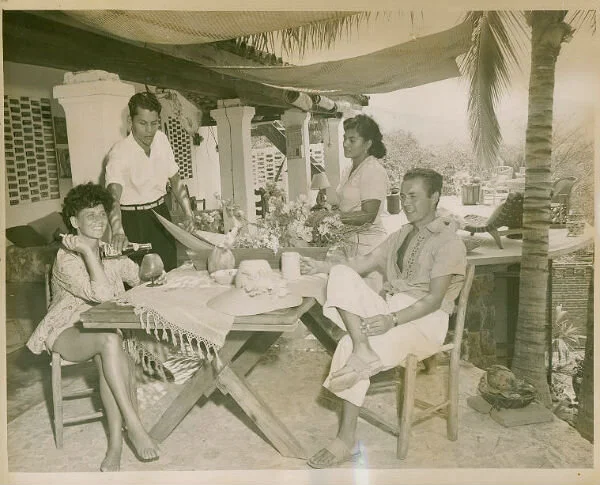 Party time with Annette in Acapulco.