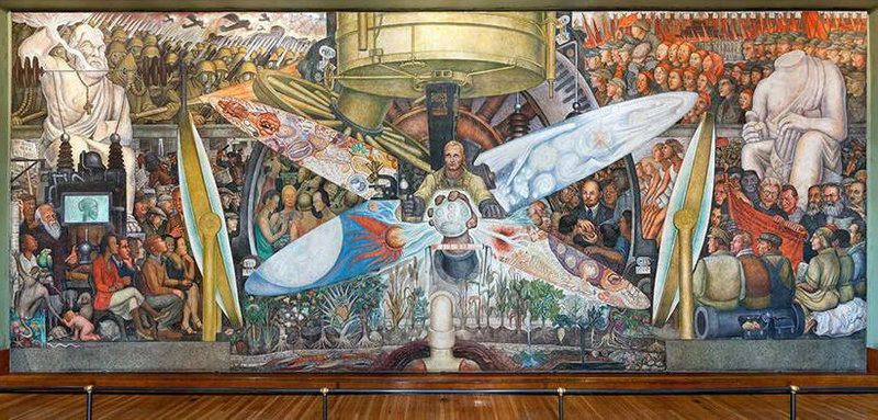 Man at the Crossroads by Diego Rivera..