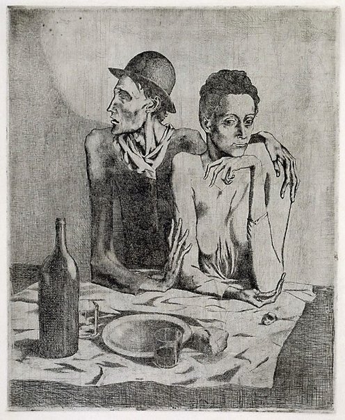 The Frugal Repast (1904), Picasso