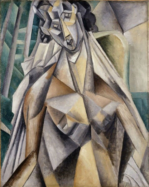 Woman in Armchair, Picasso, 1913