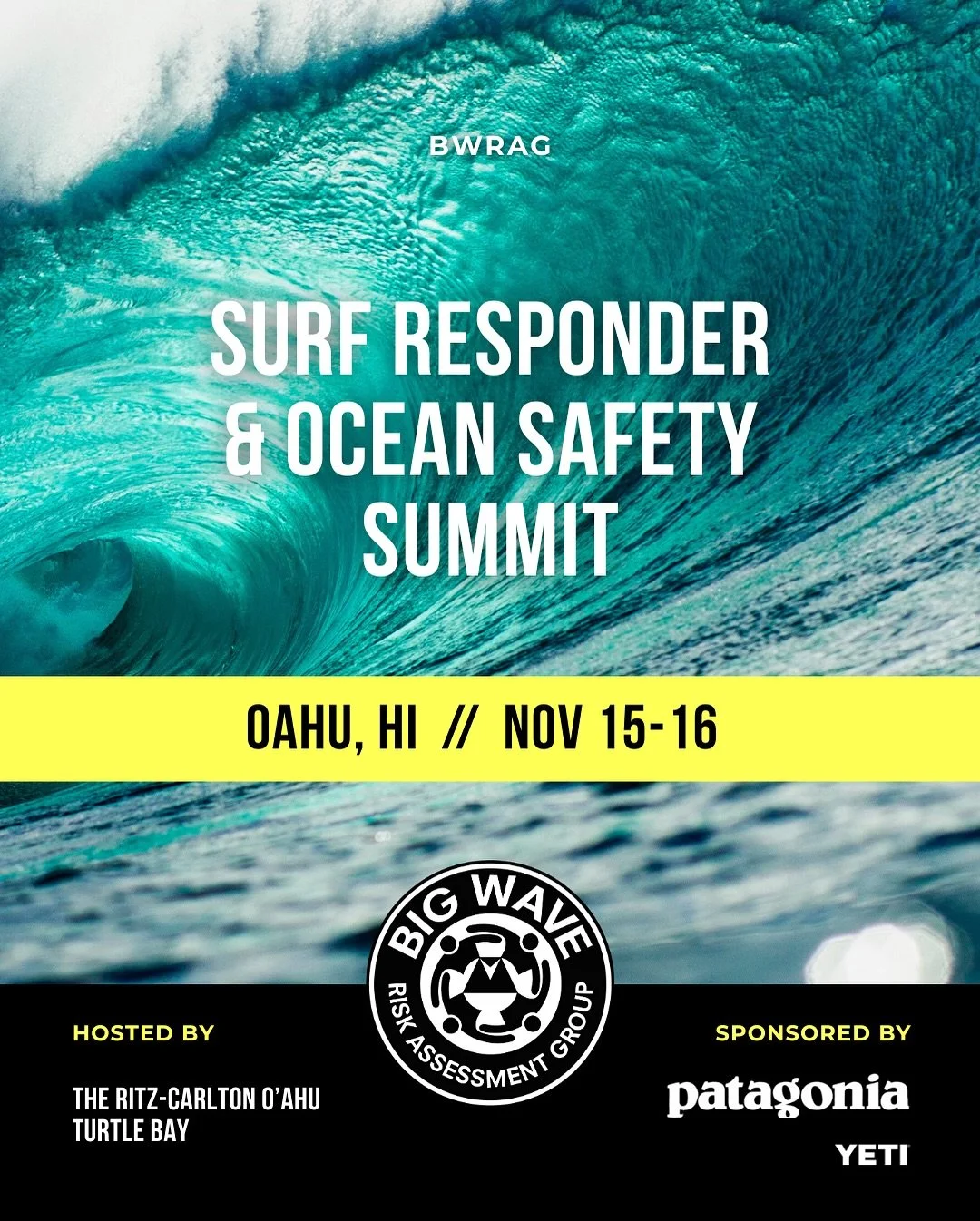 Join us on the North Shore for the 2025 Hawai'i Surf Responder & Ocean Safety Summit hosted by The Ritz Carlton, Turtle Bay on November 15-16, 2025.
The Surf Responder & Ocean Safety Summit is a two-day training designed for surfers and ocea