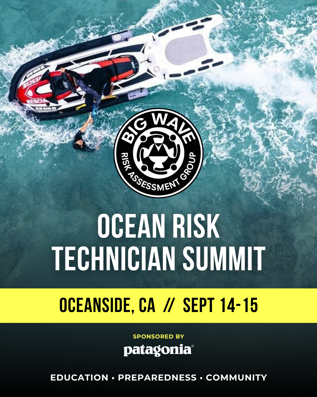 2026 Oceanside, CA Ocean Risk Technician Summit (Sep 14-15)
