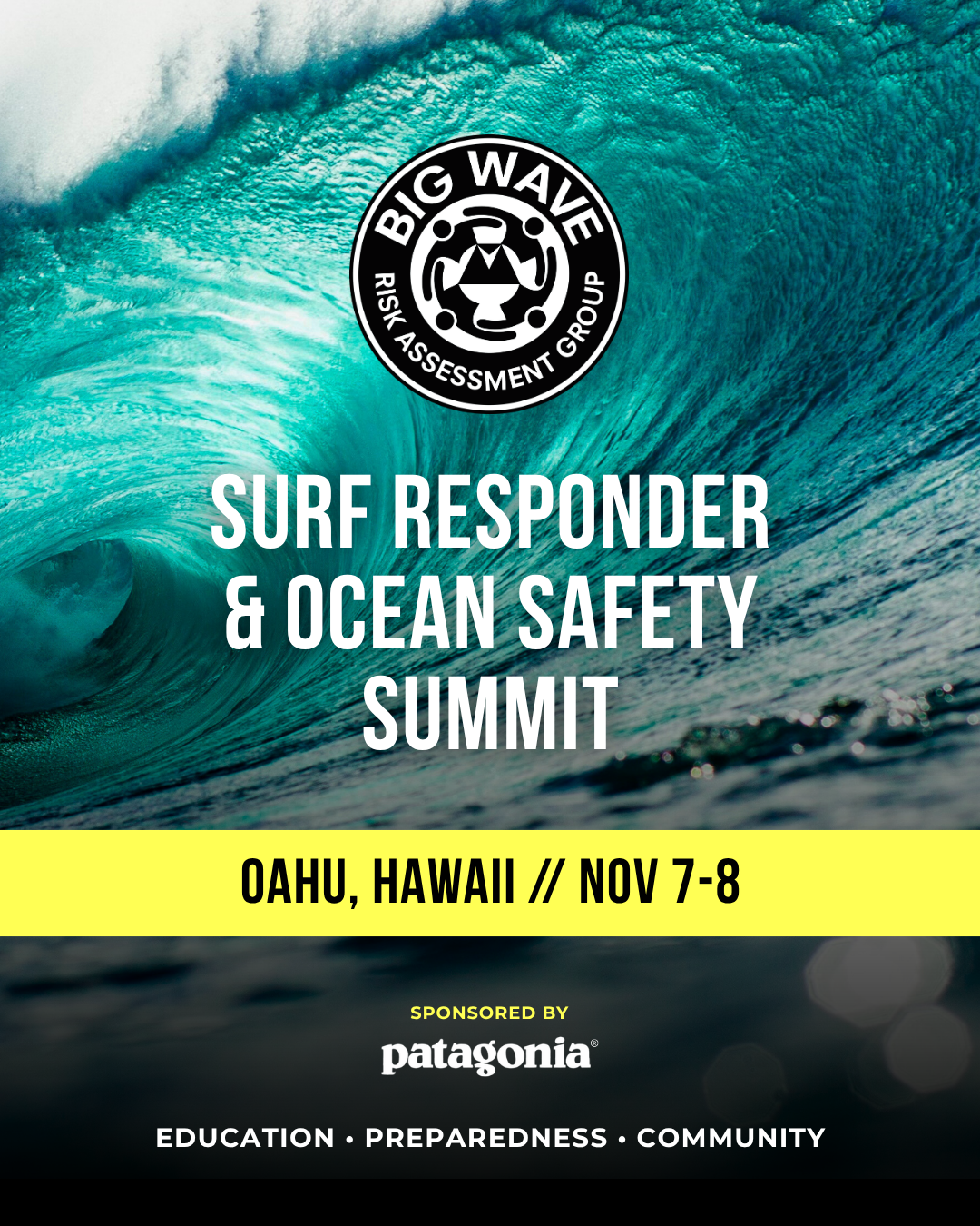 2026 Oahu, HI Surf Responder & Ocean Safety Summit (Nov 7-8)