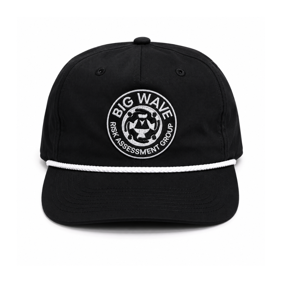 BWRAG Logo Rope Snapback UPF 50+ (BLACK)