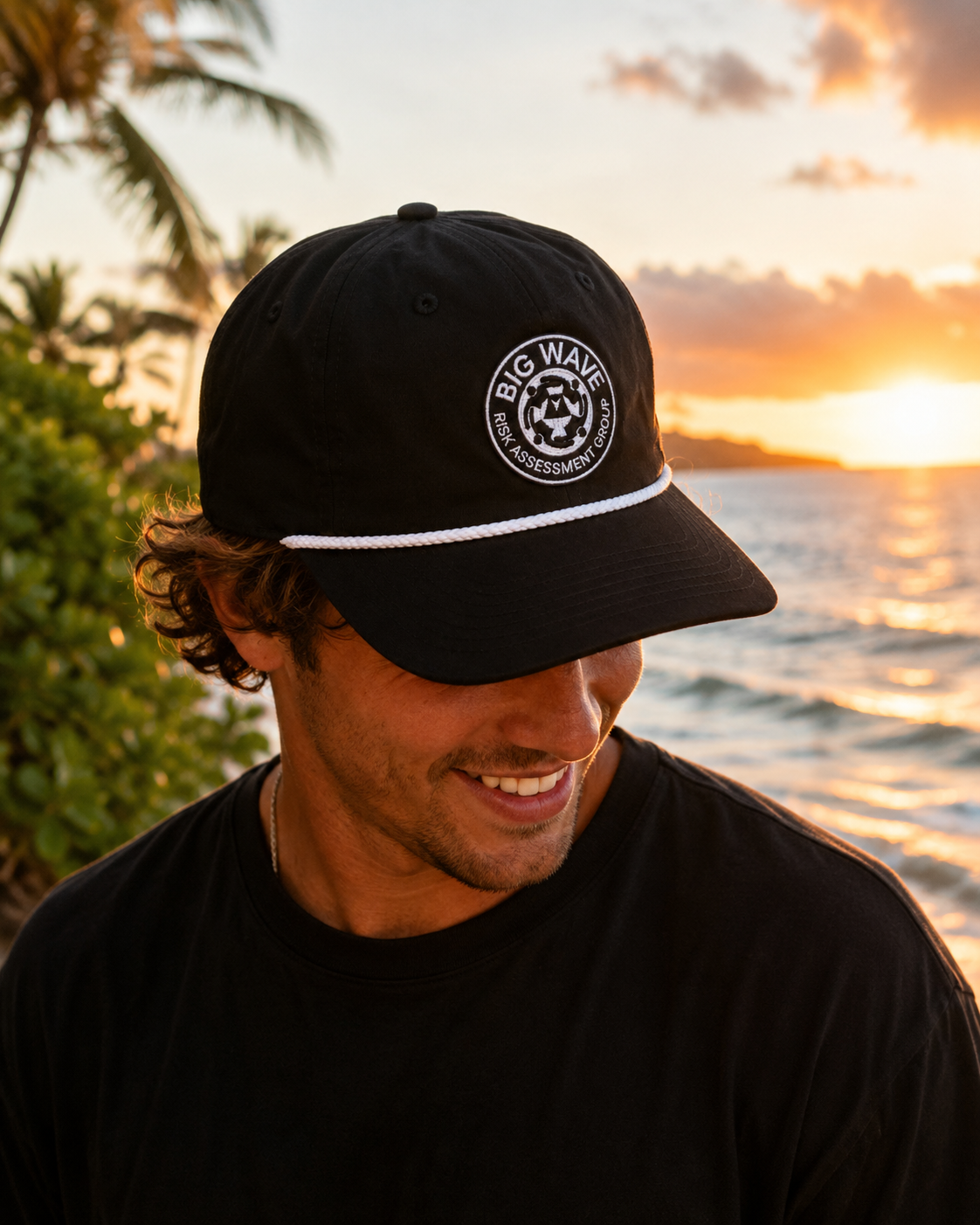 BWRAG Logo Rope Snapback UPF 50+ (BLACK)