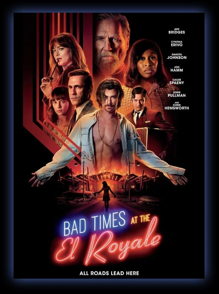 Bad Times at the El Royale starring Jeff Bridges - Cynthia Erivo - Dakota Johnson - John Hamm - Chris Hemsworth - Cailee Spaeny - Lewis Pullman  Production designer: Martin Whist Art Director: Michael Diner - Lisa Van Velden Set Designer: Aidan Gray