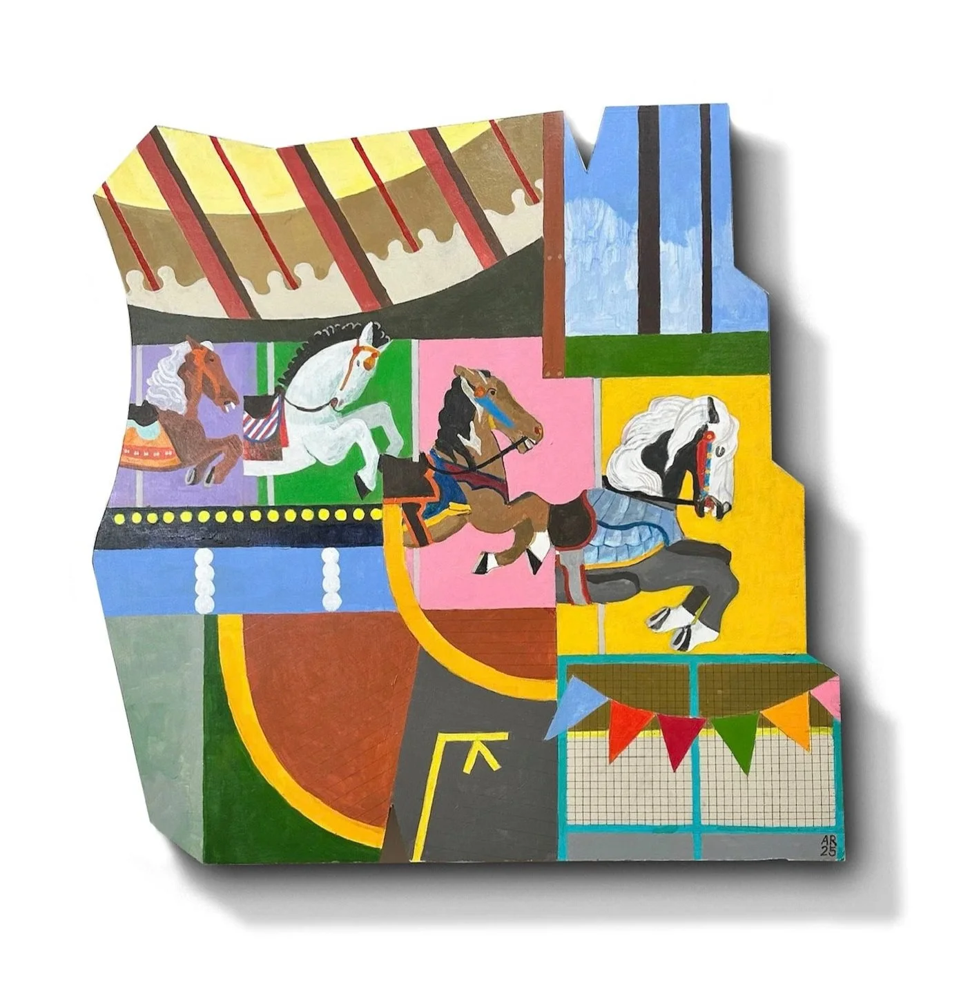  Carousel  
Acrylic on Board, 24x24 inches