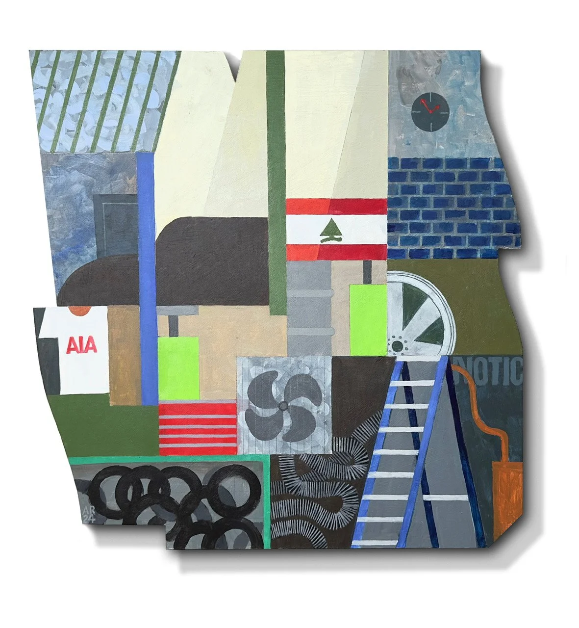   L&B Auto, Brooklyn   Acrylic on board, 24x24 inches  