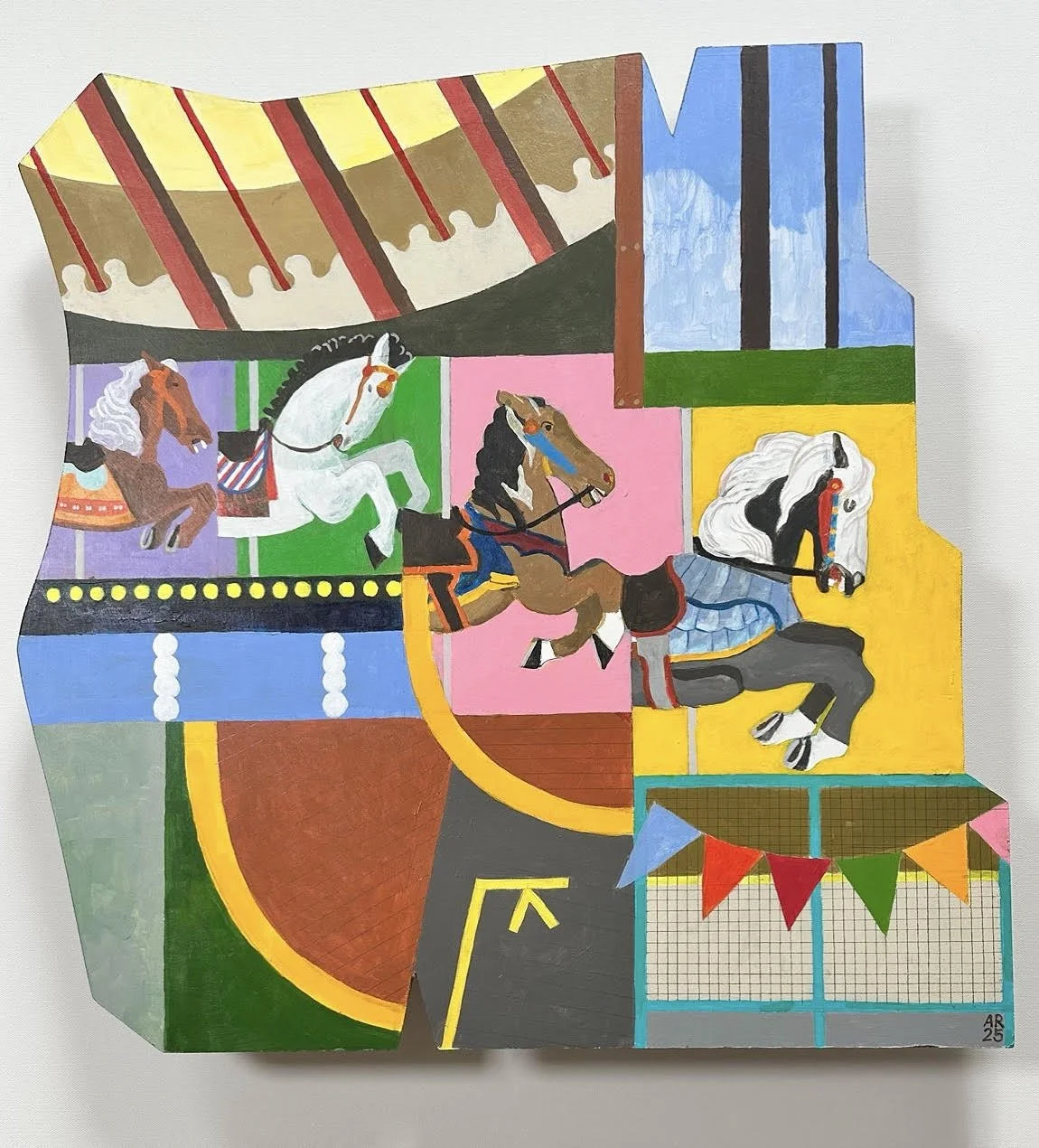  Carousel  
Acrylic on Board, 24x24 inches