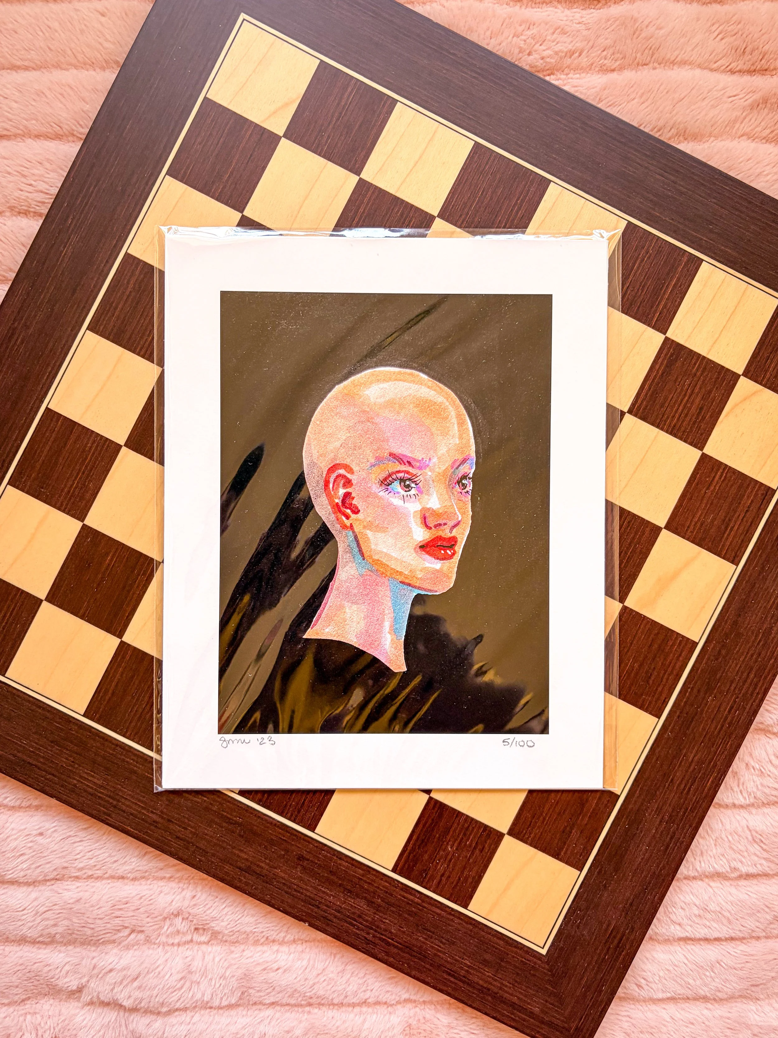 Lovely Bald Head Print
