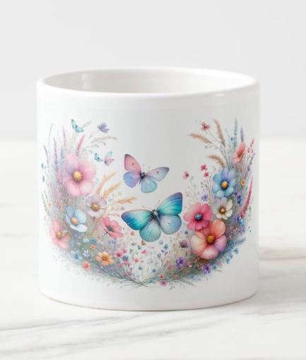 Butterfly Garden Ceramic Mug