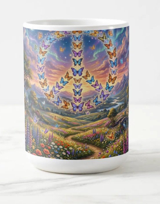 Peace and Butterflies Night Coffee Mug.jpg