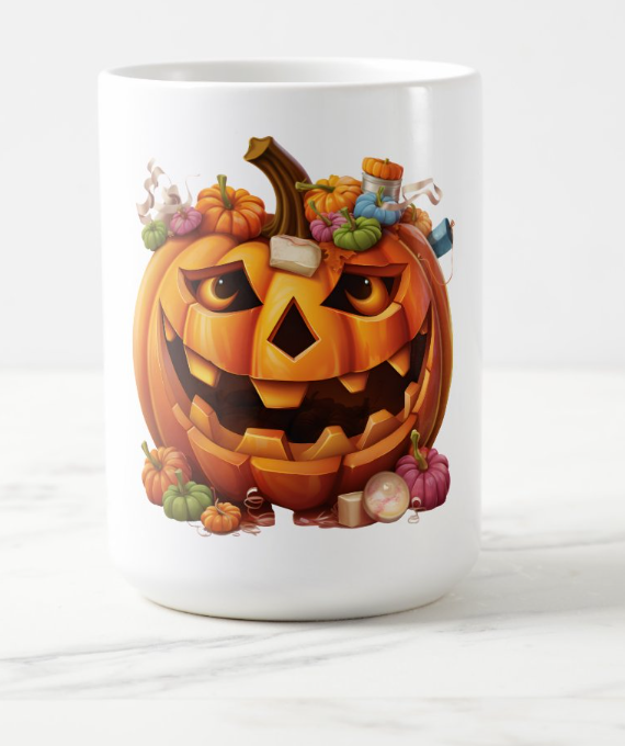 Spooky Halloween Pumpkin Mug