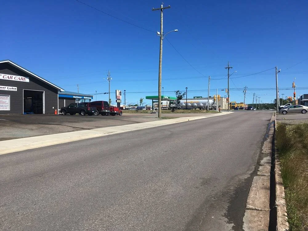 Reynolds Street After Replacement of Asphalt Curb and Sidewalks