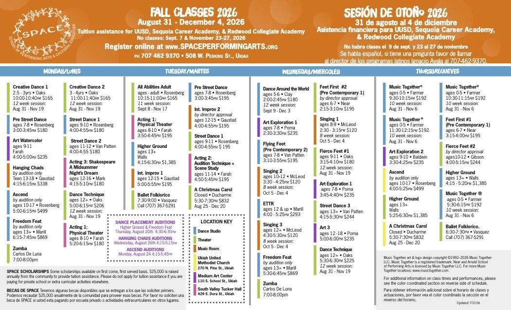 Fall 2026 Registration Now Open 