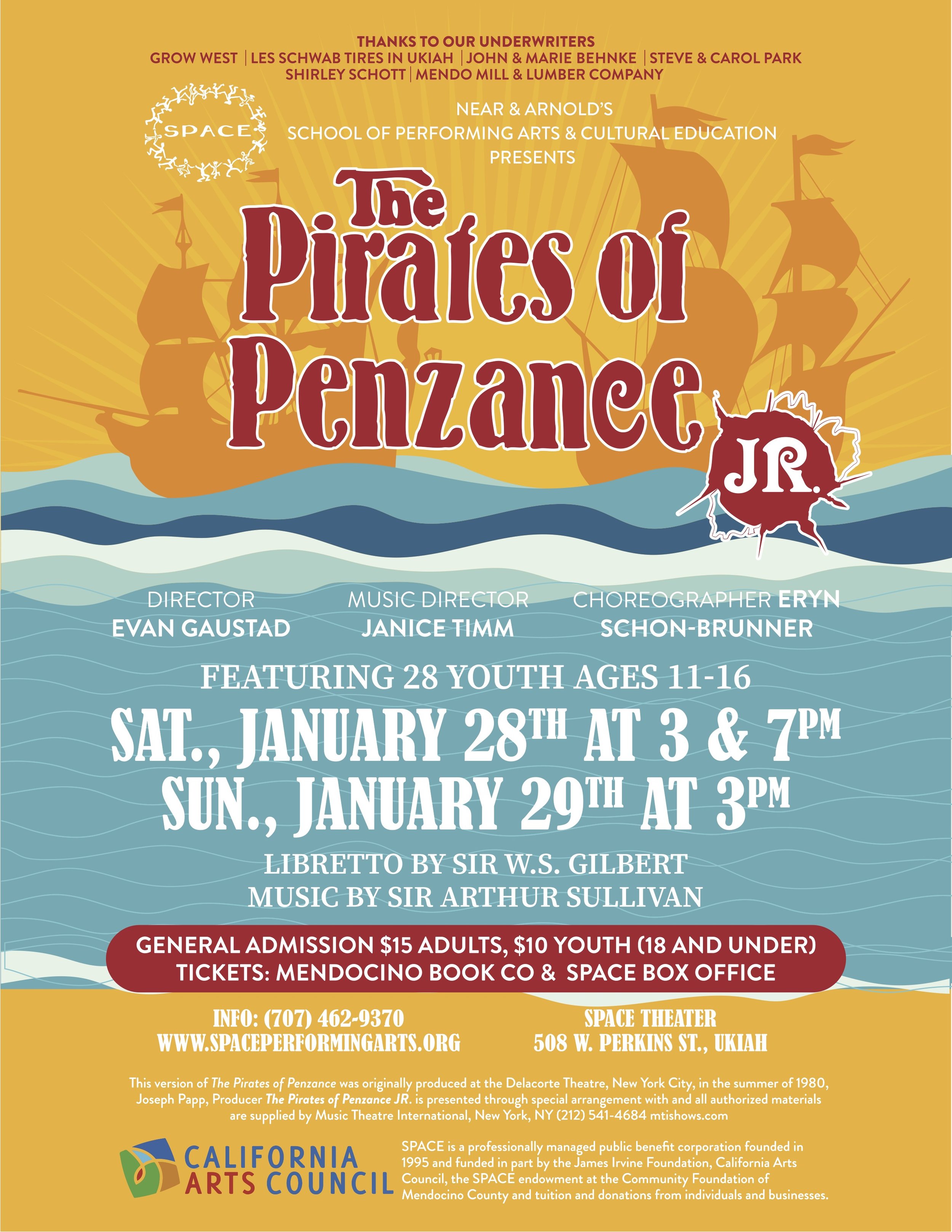 The Pirates of Penzance, Jr — Welcome to Ojai Youth Entertainers Studio