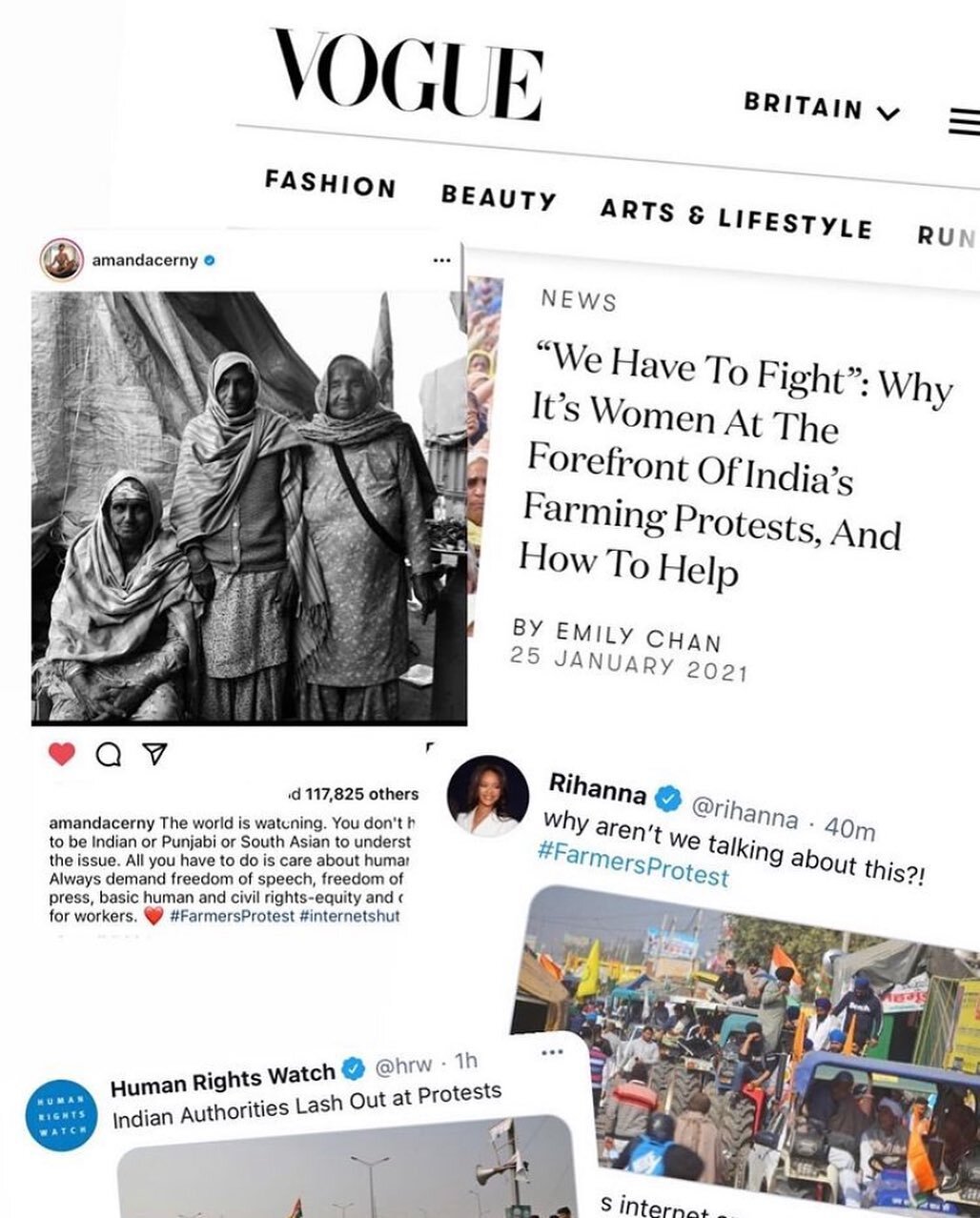 the farmers&rsquo; protests are finally gaining international traction. ⁣
⁣
please help keep the momentum going by engaging with these posts and sharing 🙏🏽⁣
⁣
public opinion depends on this! ⁣
⁣
reposting from @house.of.kaur &hearts;️