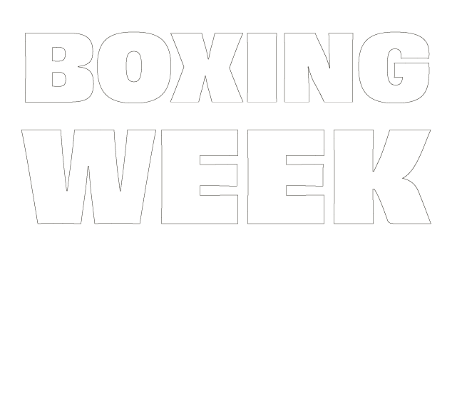 Text reading "Boxing Week Sale!" in bold, white letters on a black background.