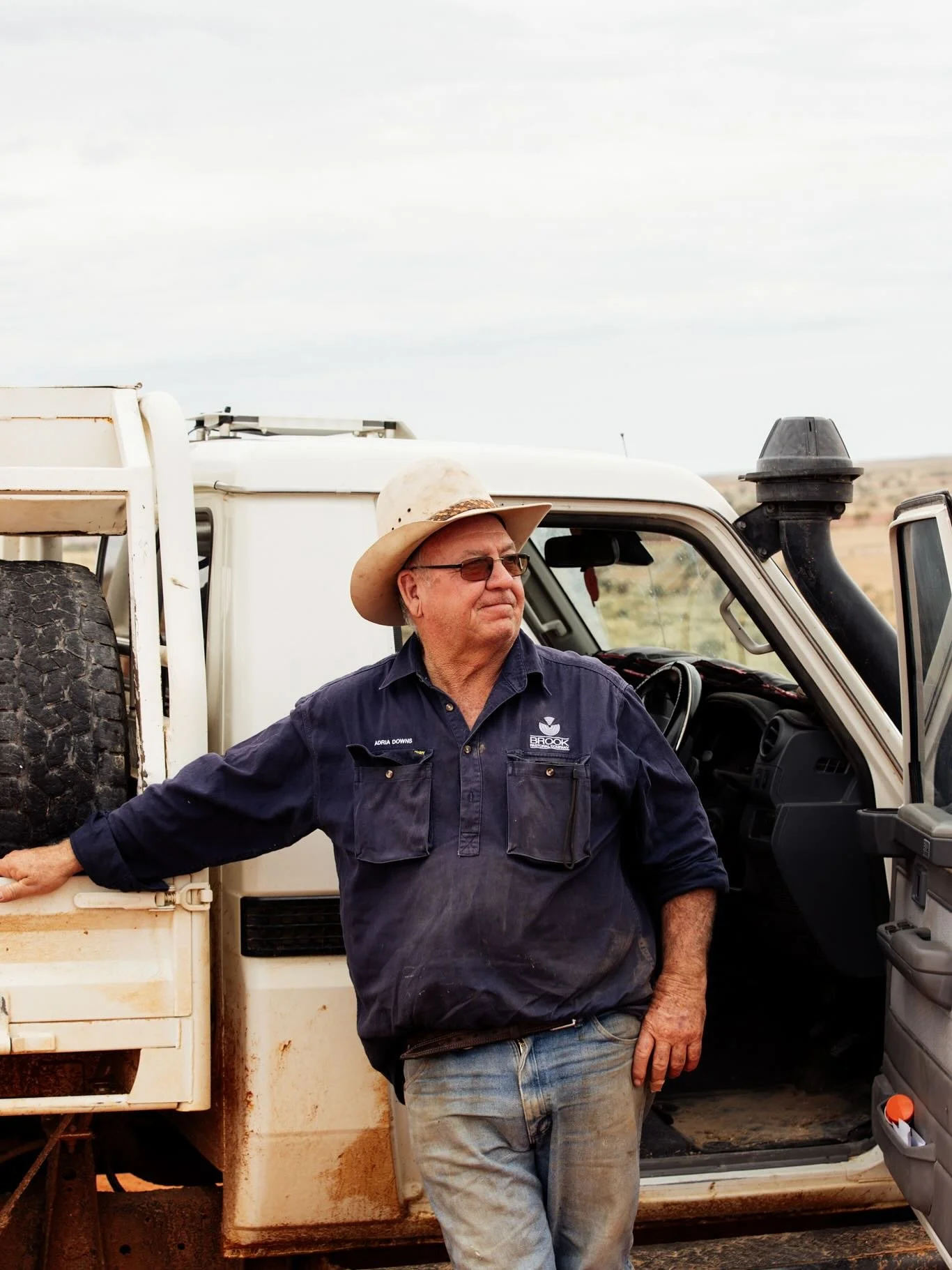 Donny, showing us the land he lives and breaths each day. The colours of the land are just as special after a rain event, providing deep contrasting patterns. 

Day-to-day life for Don involves running a large organic cattle property, but it also inc